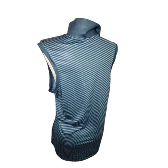 Nike Size L Large Striped Collared Golf Pickleball Tennis Activewear Top - Picture 3 of 3